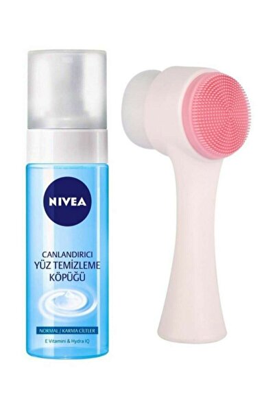 NIVEA Yüz Yıkama Köpüğü Normal Ciltler 150 ml + Yüz Temizleme Fırçası