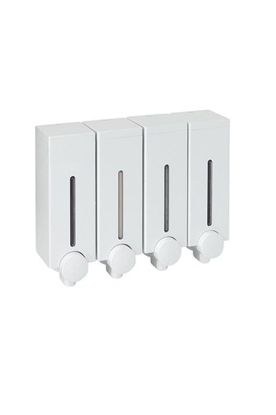 Tarko Hotel Type Bathroom, Shower Shampoo Holder4 Section White901555