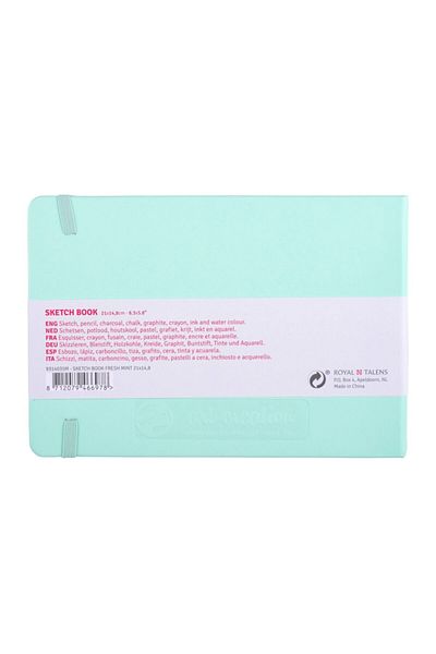 Talens Sketchbook Hard Cover Sketch Drawing Notebook 15x21 Cm140 gr80 YpPastel Mint Green