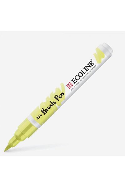 Talens Ecoline Brush Pen Brush Tip Pen 226 Pastel Yellow