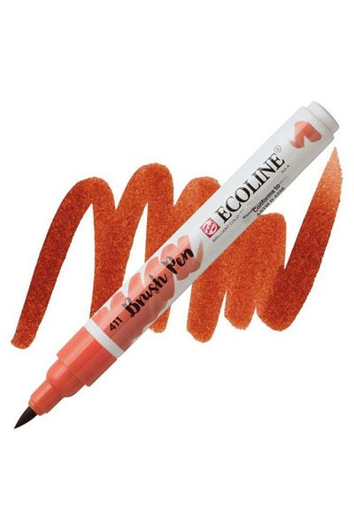 Talens Ecoline Brush Pen Brush Tip Pen 411 Burnt Sienna