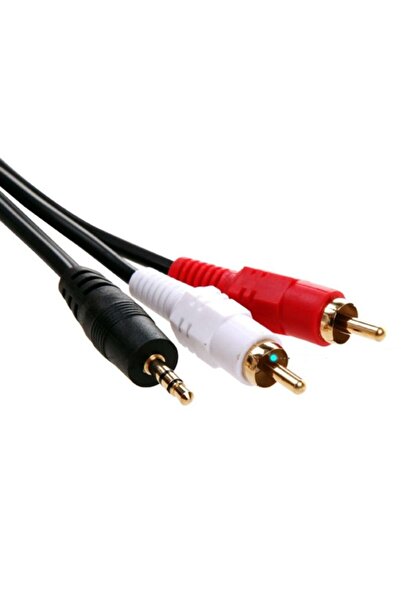 DNR Bilişim Aux Kablo 3.5 mm Jack 2 Rca Pc/ Laptop Ses Sistemi Hoparlör Ara B...