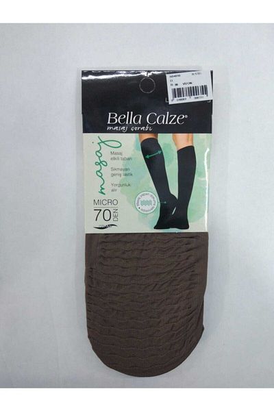 Bella Calze Massage Socks Below Knee Mink Color 2 Pieces