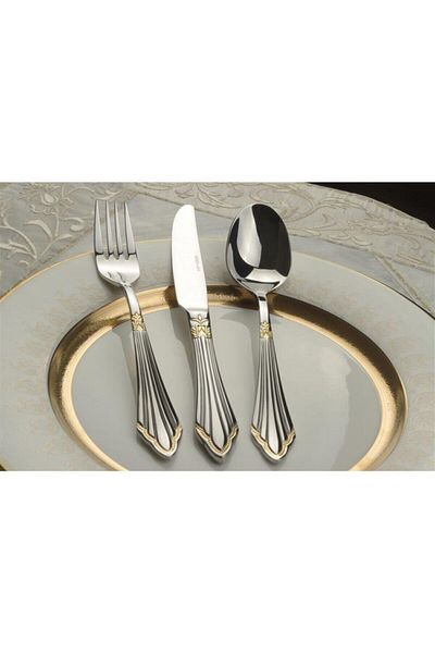 Mikasa Moor M104g 90 Piece Cutlery Set Gold