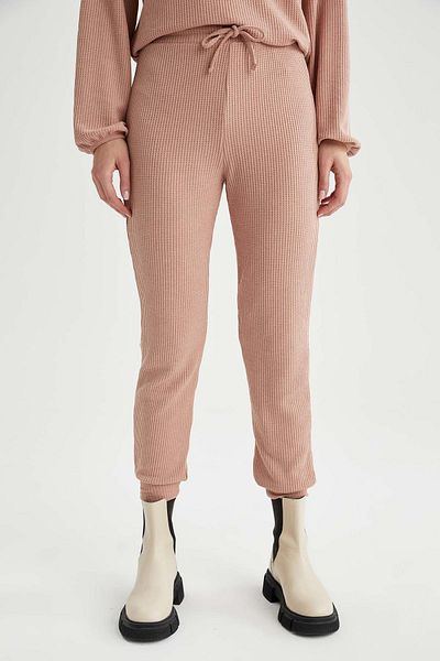 DeFacto Φούτερ Jogger Relax Fit Waffle Lace-Up Waist