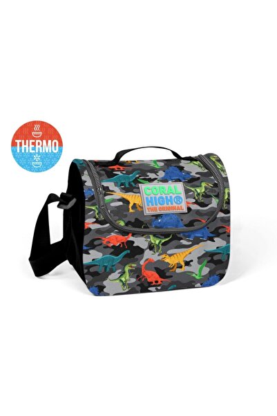 Coral High صندوق غداء حراري منقوش للأطفال