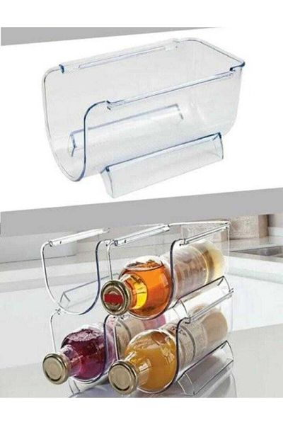Decobella Refrigerator Bottle Organizer Shelf 1 Piece