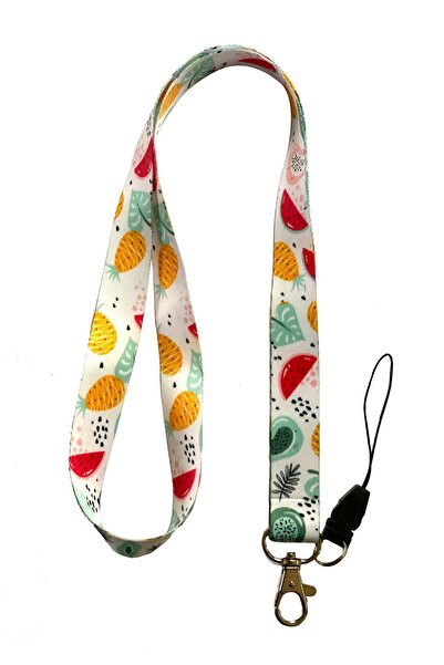 StormiStoretr Frânghie pentru gât și curea pentru telefon cu model tropical