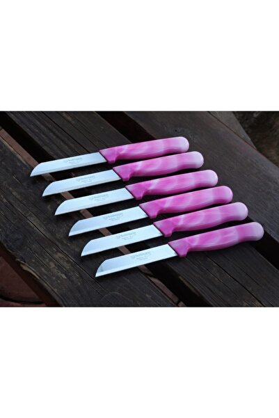 Solingen Meyve Sebze Bıçağı Mermer Desen 12 Adet Tırtıklı