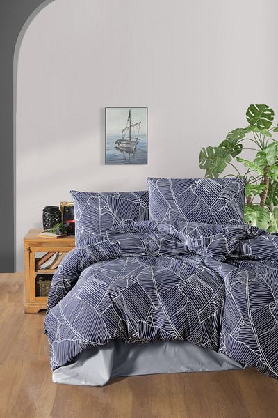 Mulberry Single Duvet Cover Set Negro Series Gray 160x220