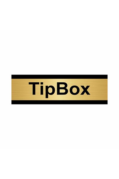 Özarslan Dizayn لوح توجيه معدني ذهبي اللون مقاس 10 × 20 سم من Tipbox