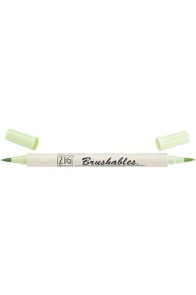 Zig Brushables 2 Color Tone Brush Tip Marker Pen 045 Cool Cucumber