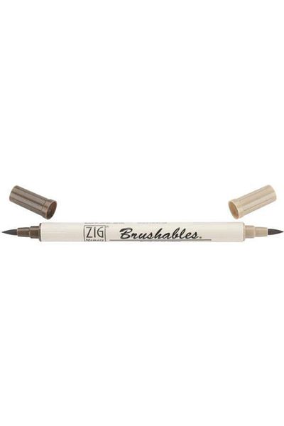 Zig Brushables 2 Color Tone Brush Tip Marker Pen 065 Root Beer Float