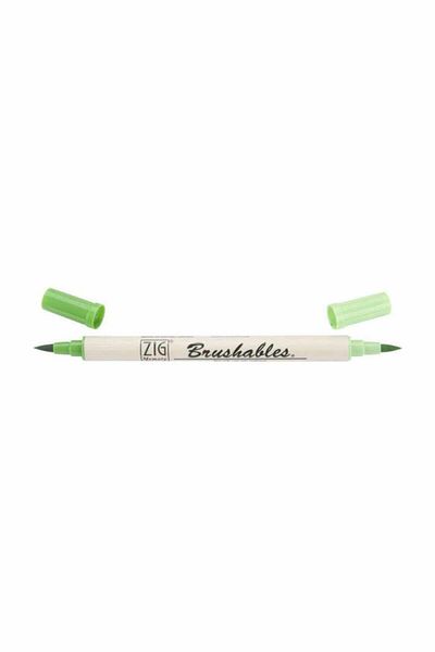 Zig Brushables 2 Color Tone Brush Tip Marker Pen 047 Spring Green