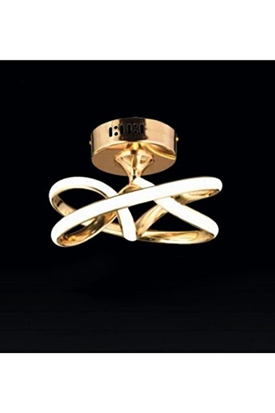 burenze Modern Tasarım Plafonyer Led Avize Gold Sarı Ledli Avize