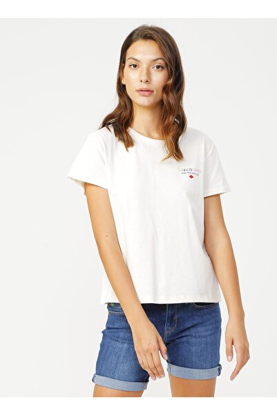 Lee Cooper Woman's Rcy 04 O Neck T-Shirt Natural 202 LCF242029