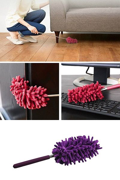 Buffer Practical Telescopic Microfiber Dusting Brush - Extendable Apparatus