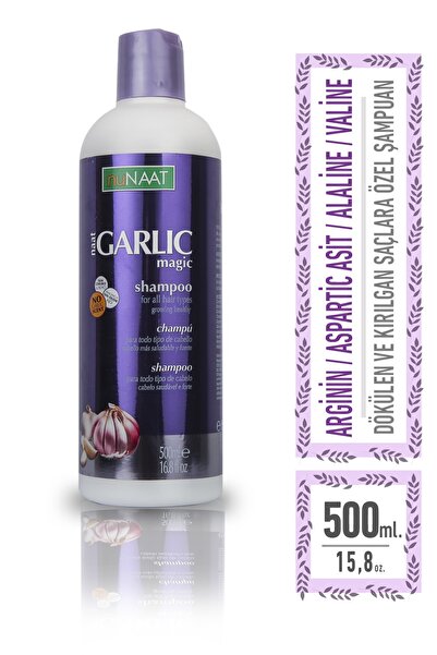 nuNAAT Uzama Destekleyici & Dökülme Önleyici Şampuan Garlic Şampuan