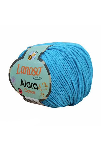 Lanoso Alara Βαμβάκι 50 γρ. Amigurumi Ipi 916 - Τυρκουάζ Πλεκτό Σχοινί