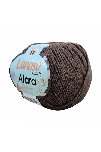 Lanoso Alara Βαμβάκι 50 γρ. Amigurumi Ipi 992 - Καφέ Πλεκτό Σχοινί