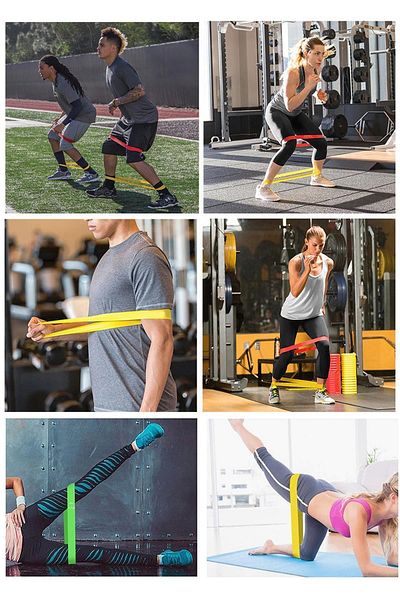 Trendpoint 2 Pack Different Resistance Aerobic Band Pilates Squat Working Tire