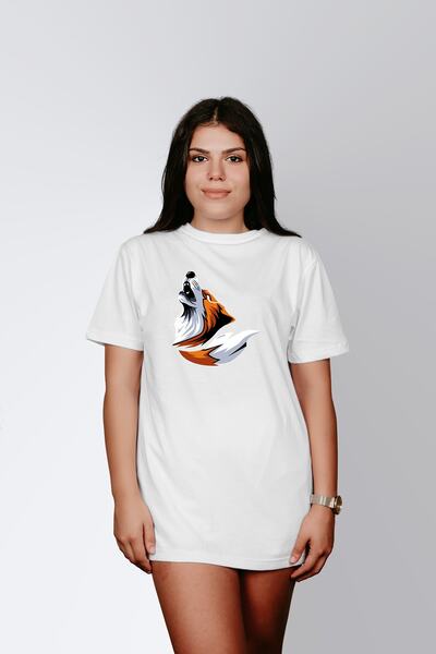 ErTaPassage Bela lisica Štampano Žene T-shirt - T5859746