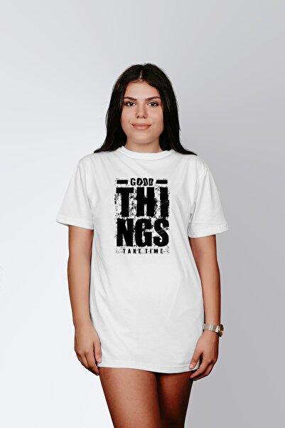 ErTaPassage Λευκό με τύπωμα Γυναικείο μπλουζάκι - Goods Things Written T3993734