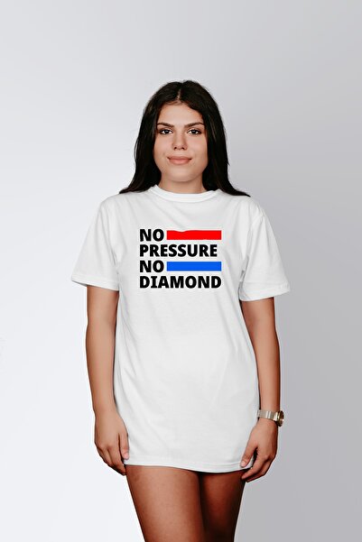 ErTaPassage Alb cu imprimeu Femei tricou - Detaliu cu diamante, scris T5872662