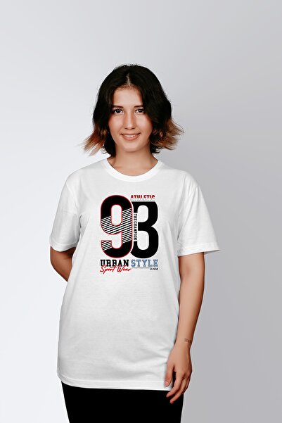 ErTaPassage Γυναικείο μπλουζάκι White Urban 93 με τύπωμα - T997489