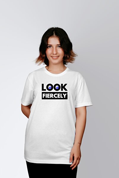 ErTaPassage Bela visoka Štampano žena T-shirt - T929509