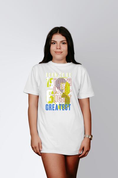 ErTaPassage Λευκό με τύπωμα Smart Youth T-shirt - T4240104