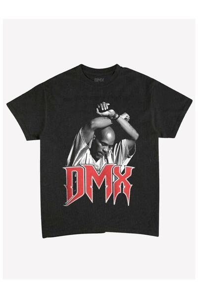 GALASHOP تيشيرت Dmx أسود أبيض فوتو أسود موديل 23
