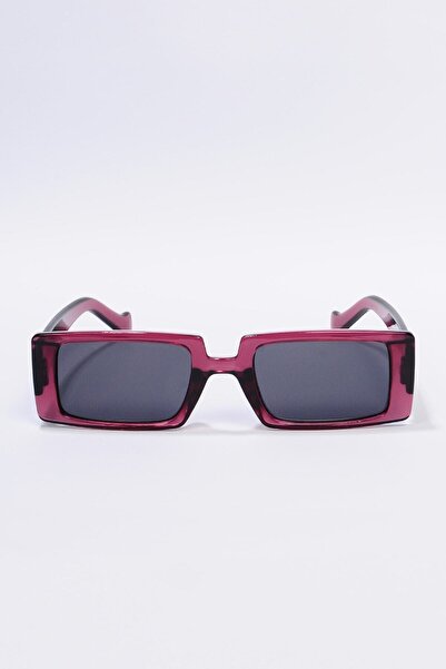 Zevahir Kadın Mürdüm Dikdörtgen Güneş Gözlüğü