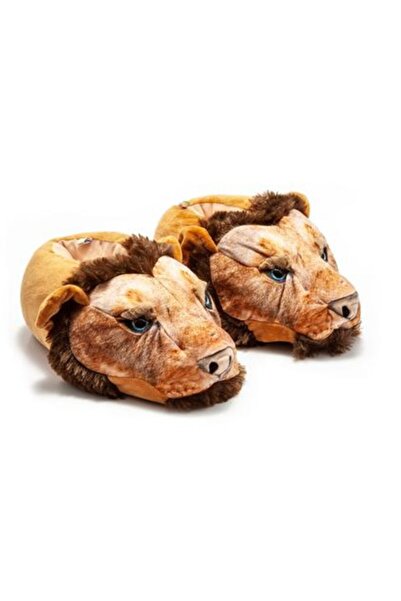 Twigy New Panduf Patterned Men's Lion Animal Indoor Boots - Llion Panduf