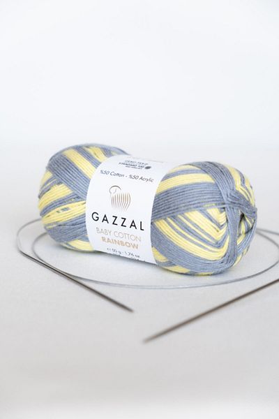 Gazzal Baby Cotton Rainbow Amigurumi, Πλεκτό κορδόνι χειρός, 50 gr (479)