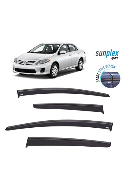 SUNPLEX Toyota Corolla 2007-2012 Modeller Için Cam Rüzgarlığı (mugen) 4 Prç. ...