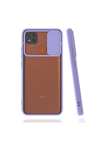 Fibaks Redmi 9C Compatible Case Slide Sliding Slide Camera Protection Silicone
