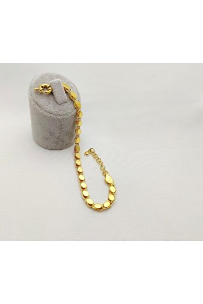 Liva Gold İmitasyon 22 Ayar Altın Kaplama Pullu Bileklik A Kalite