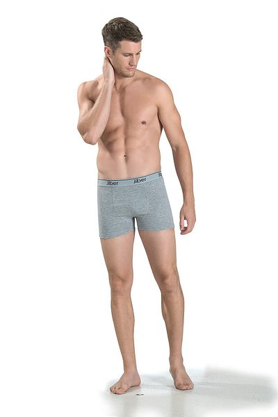 Jiber Γκρι Ανδρικά Μπόξερ 156 Μοντέλο - Πακέτο 6 Lycra