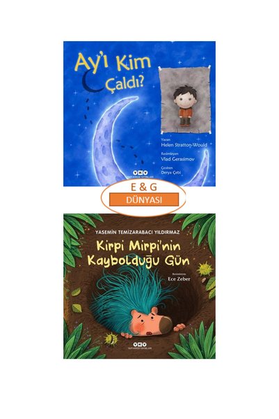 Yapı Kredi Yayınları Ay'ı Kim Çaldı Kirpi Mirpi'nin Kaybolduğu Gün Set of 2