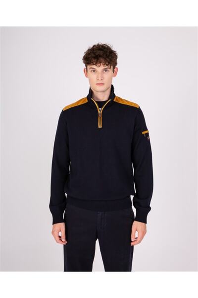PAUL&SHARK Men's Ziped Pullover C.wWool