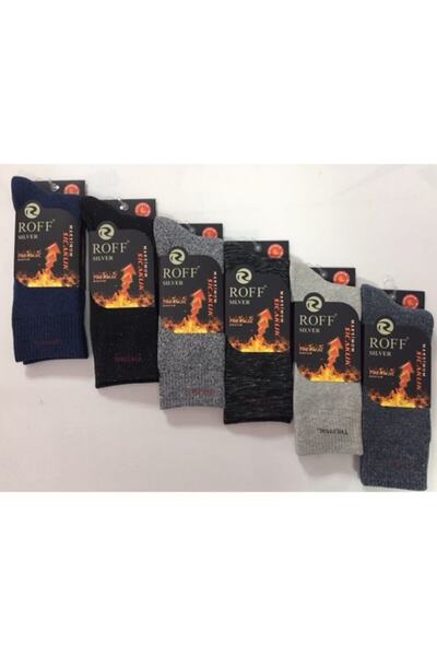 ROFF ÇORAP Erkek Termal Kışlık Çorap 6 Renk