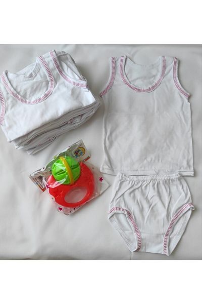 ÖZBEBİŞİM Girl's 6-Piece Newborn Athlete Panties Set Pink