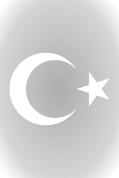 Genel Markalar Beyaz Renk Türk Bayrağı Sticker Ay Yıldız Araba Oto Sticker 30...