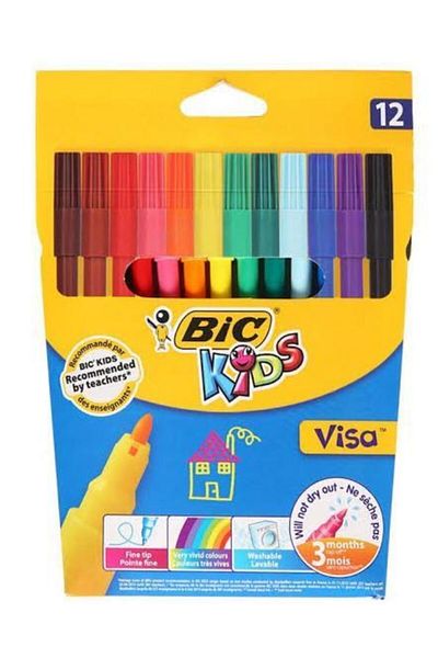 Bic 12 Color Felt Tip Pen Set