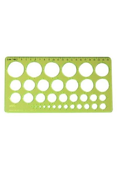 HATAS 02271 Circle Template 22 Cm 1 35 Mm