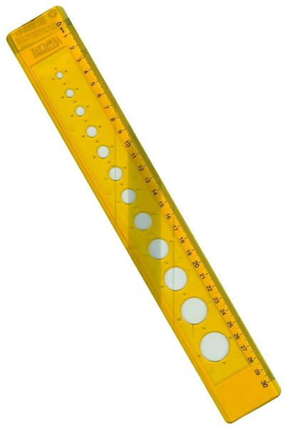 Ark 30 cm Circle Template Ruler - 035 Model