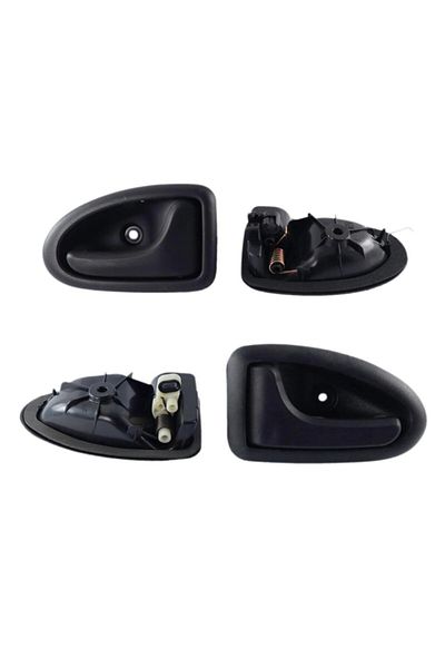 AutoAll Clıo 2 Hb Door Inner Opening Handle Black Rear Right Left Set