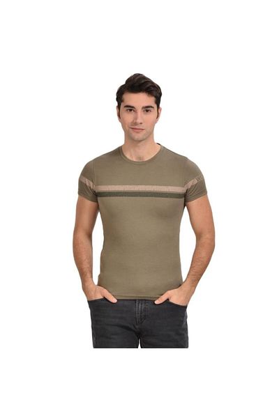Woolnat Ανδρικό κοντομάνικο μπλουζάκι με στάμπα Merino Wool Line