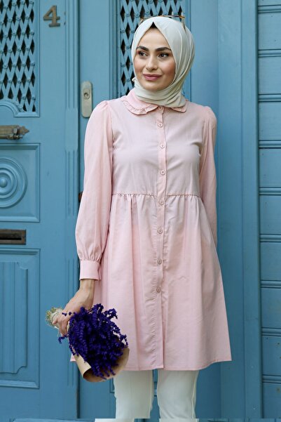 Feiza Collection Bebe Yaka Tunik - Pudra